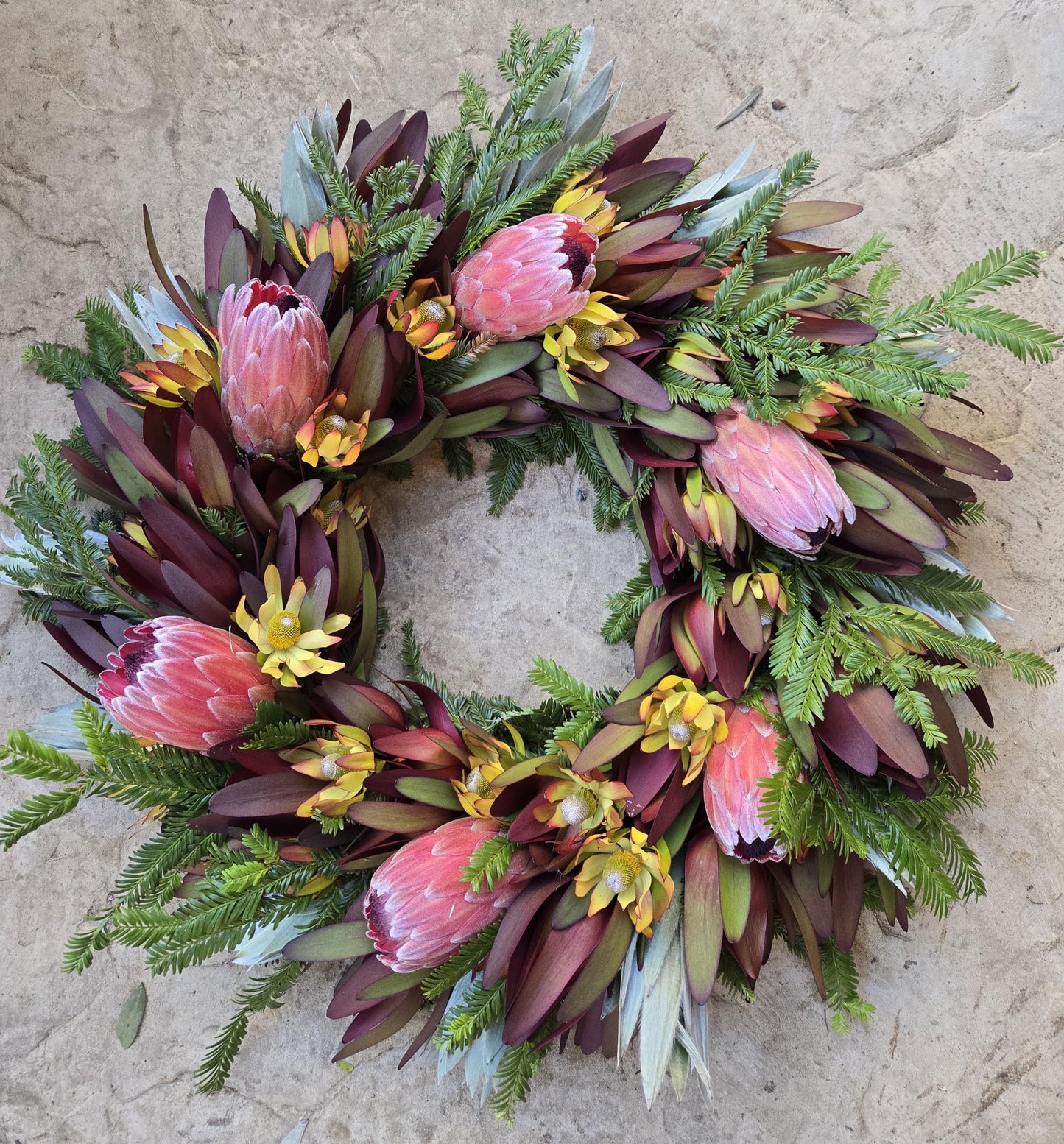 Monterey Magic Protea Wreath