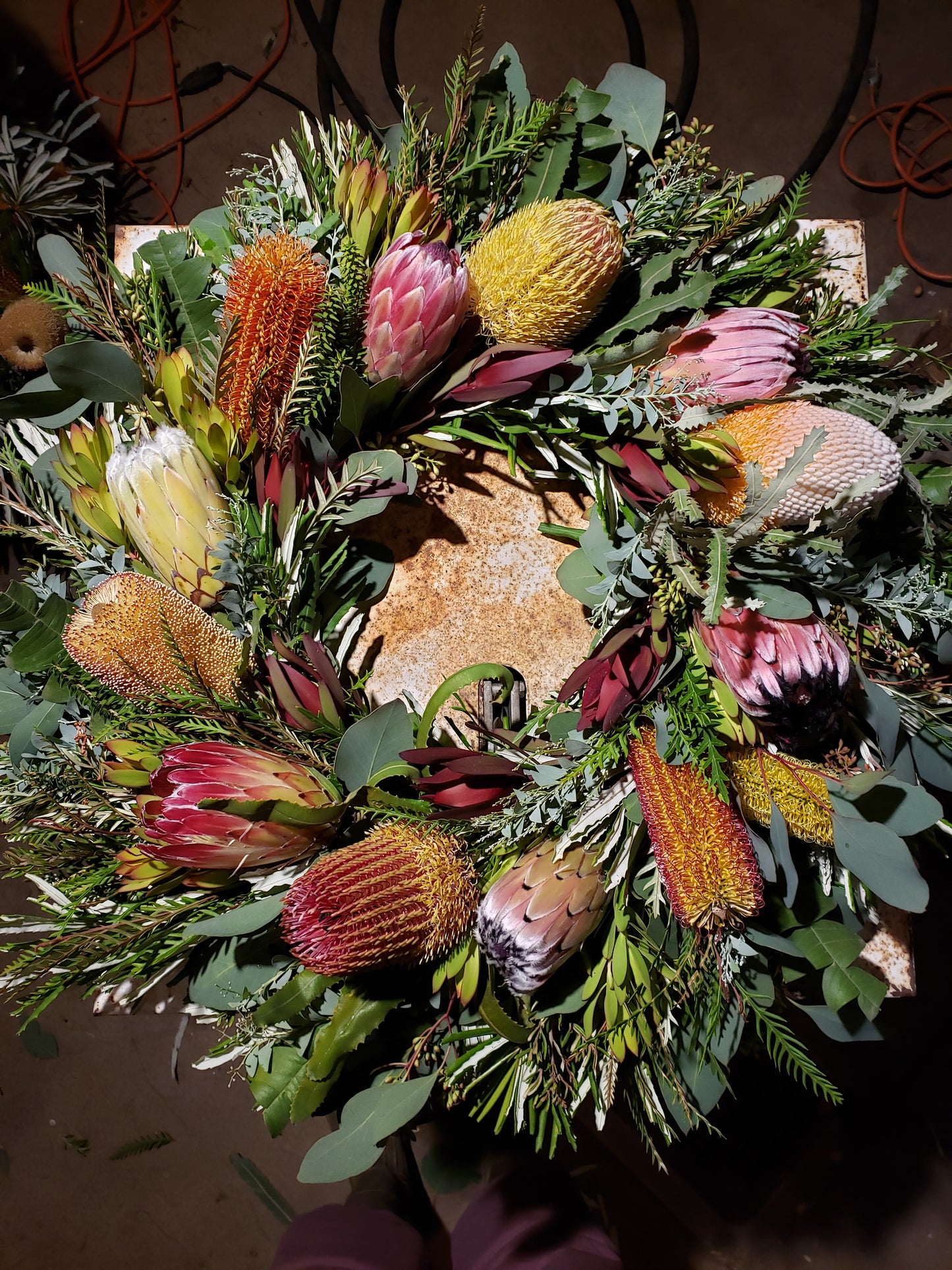 Banksia and Protea Celebration Wreath