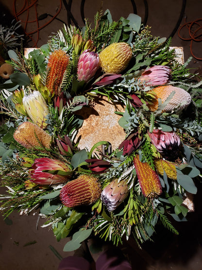 Banksia and Protea Celebration Wreath