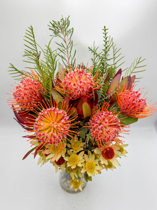 Saffron Safari Protea Bouquet