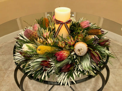Banksia and Protea Celebration Wreath