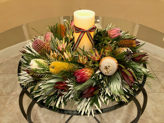 Banksia and Protea Celebration Wreath