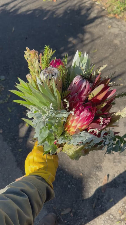 Scarlet Surprise Protea Bouquet